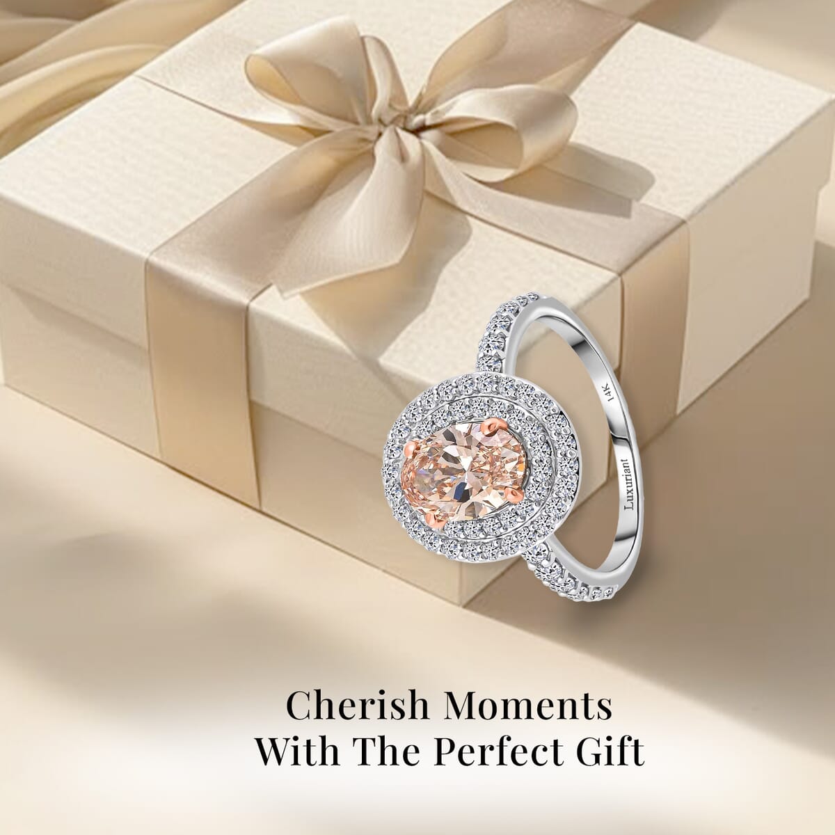 Luxuriant Lab Grown Pink and White Diamond 2.50 ctw Ring in 14K White Gold (Size 5.0) 4.50 Grams image number 2
