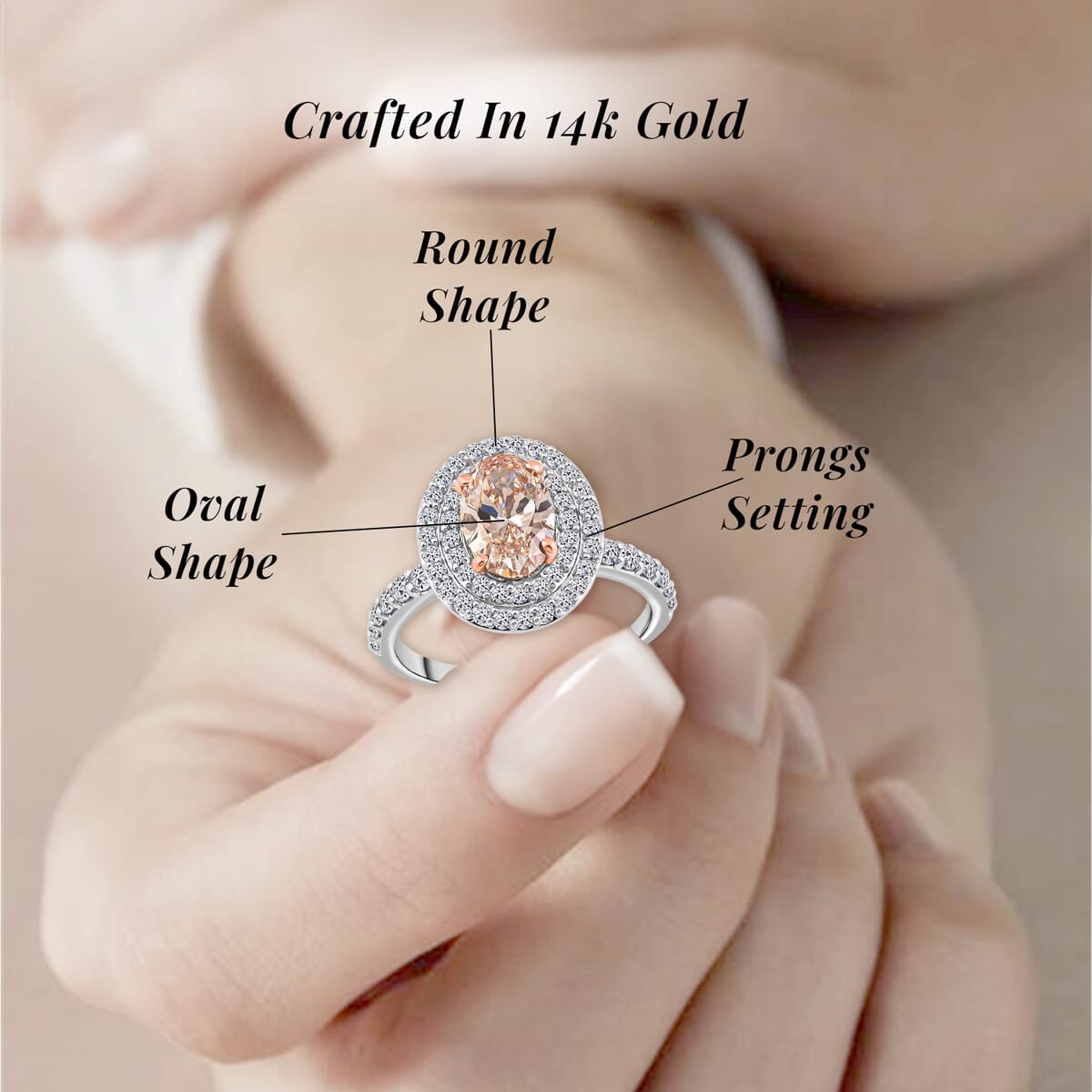 Luxuriant Lab Grown Pink and White Diamond 2.50 ctw Ring in 14K White Gold (Size 5.0) 4.50 Grams image number 5