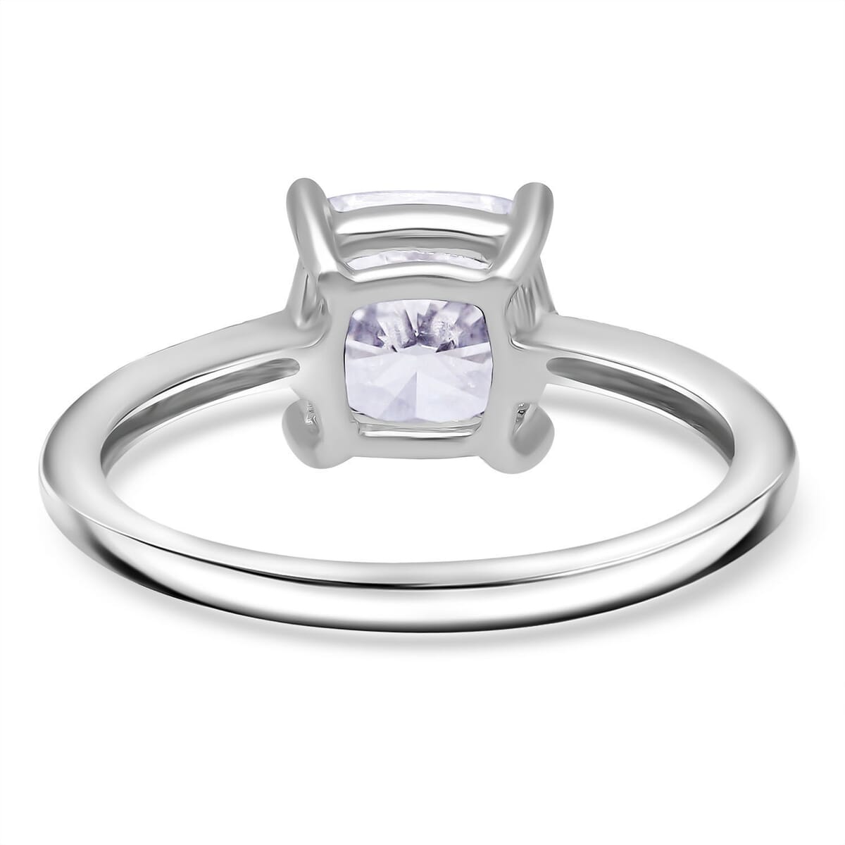 IGI Certified 950 Platinum Asscher Cut Luxuriant Lab Grown Diamond (G, VS2) Ring (Size 8.0) 5.00 ctw image number 4