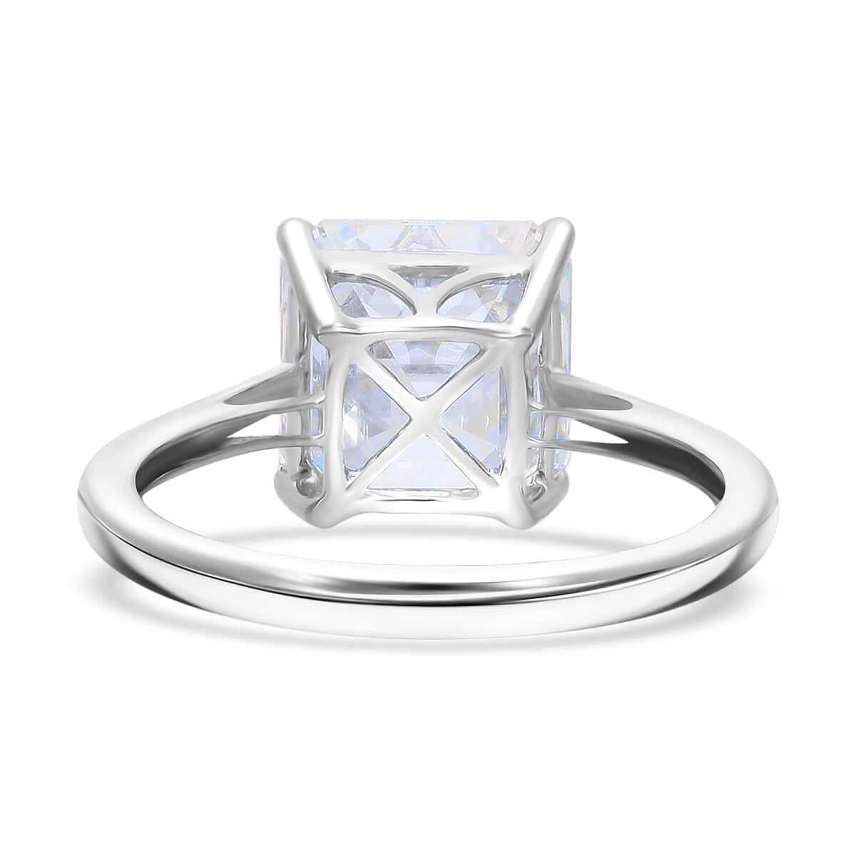 IGI Certified 950 Platinum Asscher Cut Luxuriant Lab Grown Diamond (G, VS2) Ring (Size 9.0) 5.00 ctw image number 3