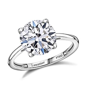 IGI Certified Luxuriant Lab Grown Diamond G VS2 5.00 ctw Ring in 950 Platinum (Size 6.0)