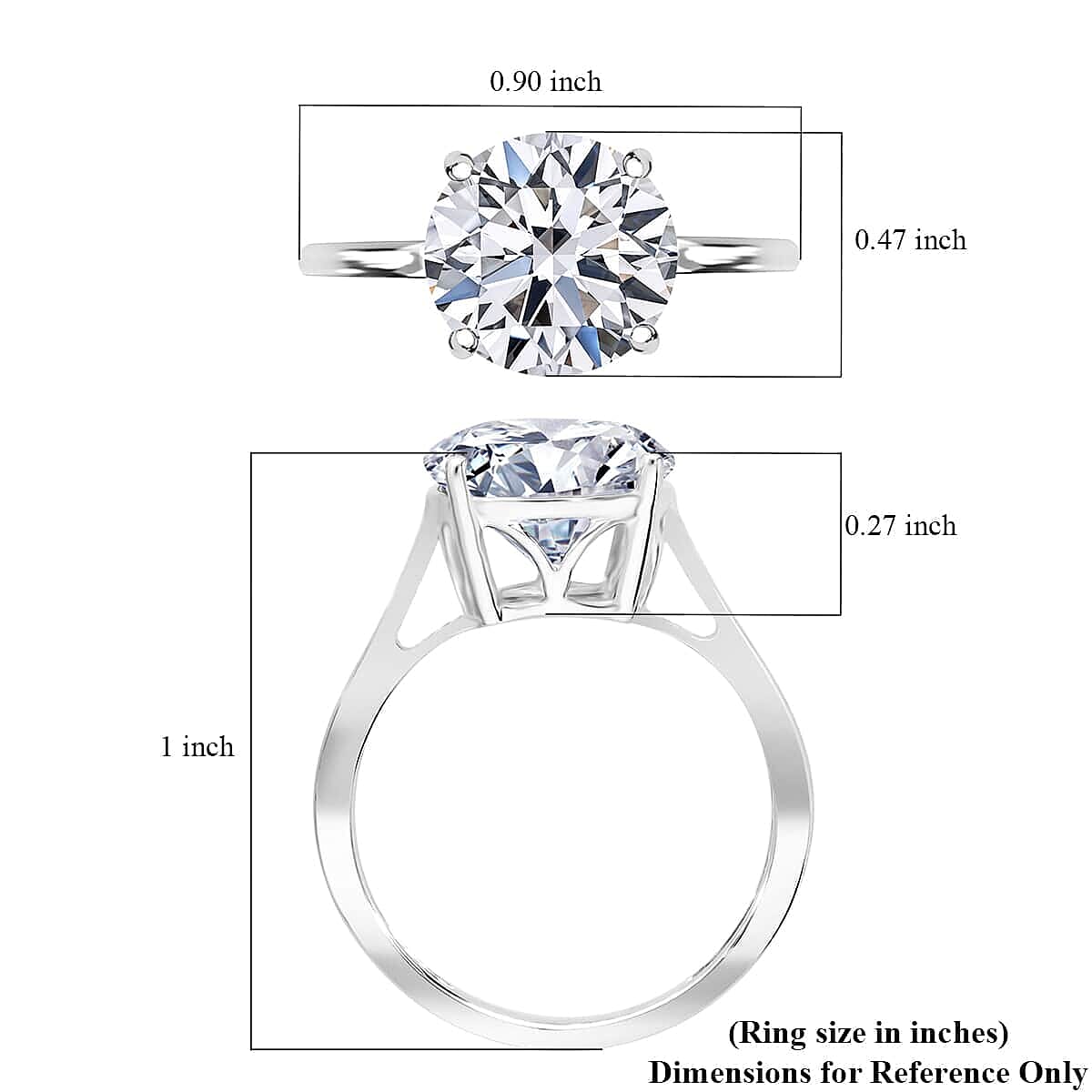 IGI Certified Luxuriant Lab Grown Diamond G VS2 5.00 ctw Ring in 950 Platinum (Size 6.0) image number 4