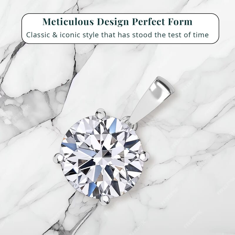 IGI Certified Lab Grown Diamond G VS2 5.00 ctw Pendant without Chain in 950 Platinum
