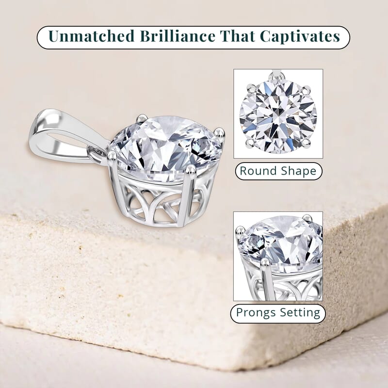 IGI Certified Lab Grown Diamond G VS2 5.00 ctw Pendant without Chain in 950 Platinum