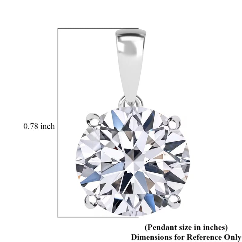 IGI Certified Lab Grown Diamond G VS2 5.00 ctw Pendant without Chain in 950 Platinum