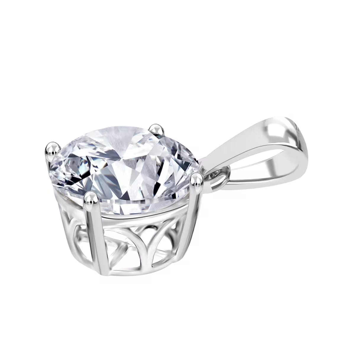 IGI Certified Luxuriant Lab Grown Diamond G VS2 5.00 ctw Pendant without Chain in 950 Platinum image number 7