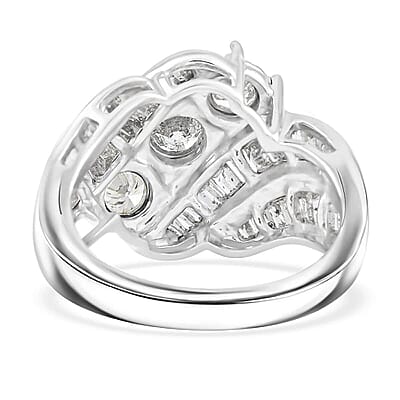 White Diamond Ring in 10K White Gold 2.00 ctw (Size 8.0)