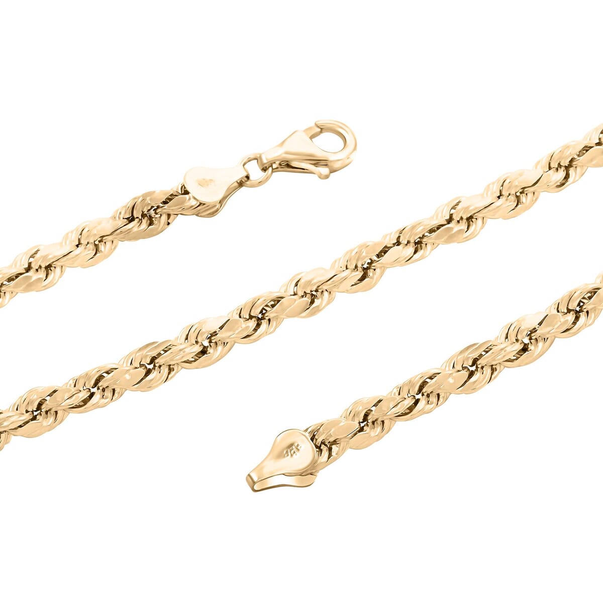 10K Yellow Gold 4.5mm Rope Chain Necklace 26 Inches 10.50 Grams image number 2