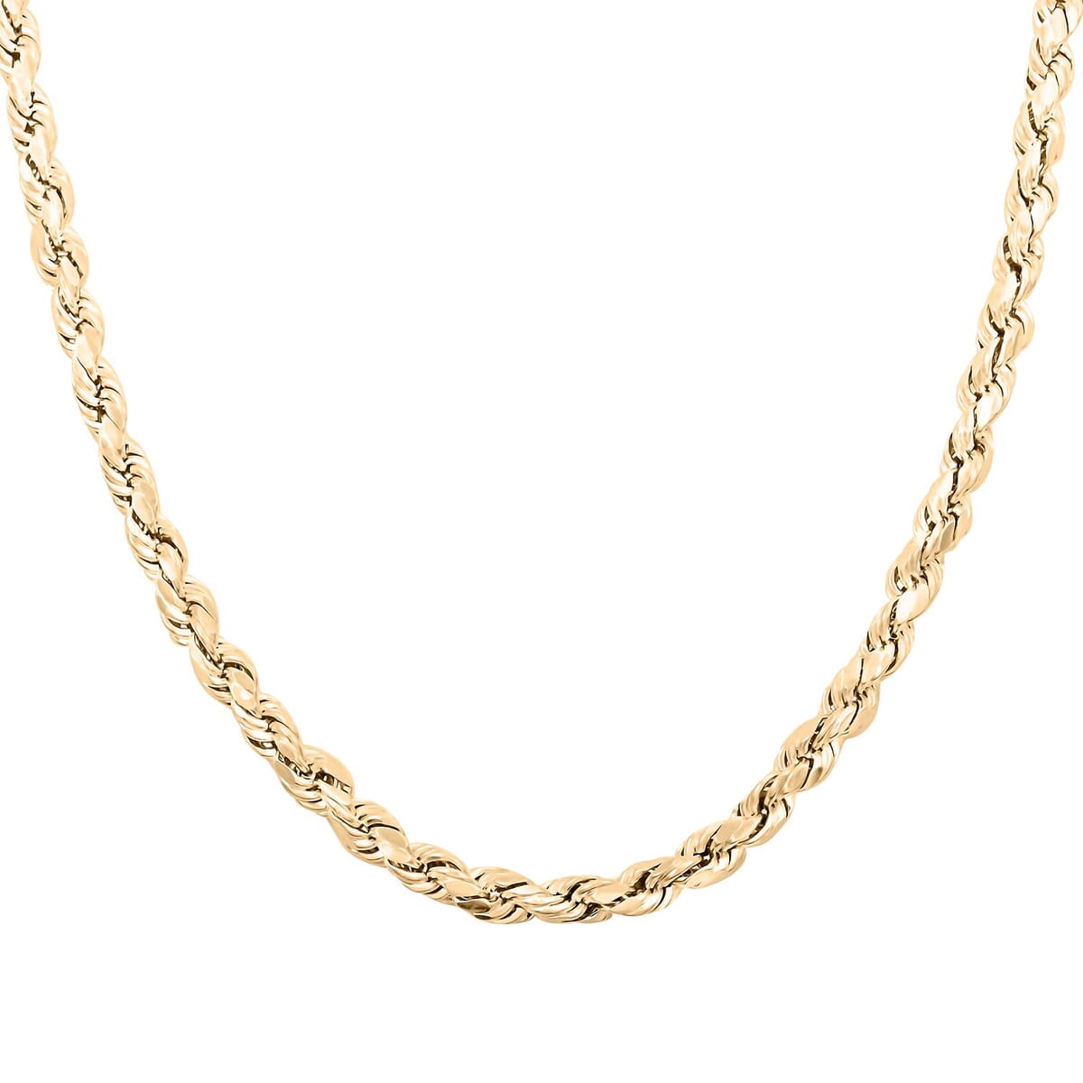 10K Yellow Gold 4.5mm Rope Chain Necklace 26 Inches 10.50 Grams image number 3