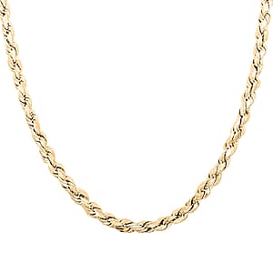 10K Yellow Gold 4.5mm Rope Chain Necklace 26 Inches 10.50 Grams