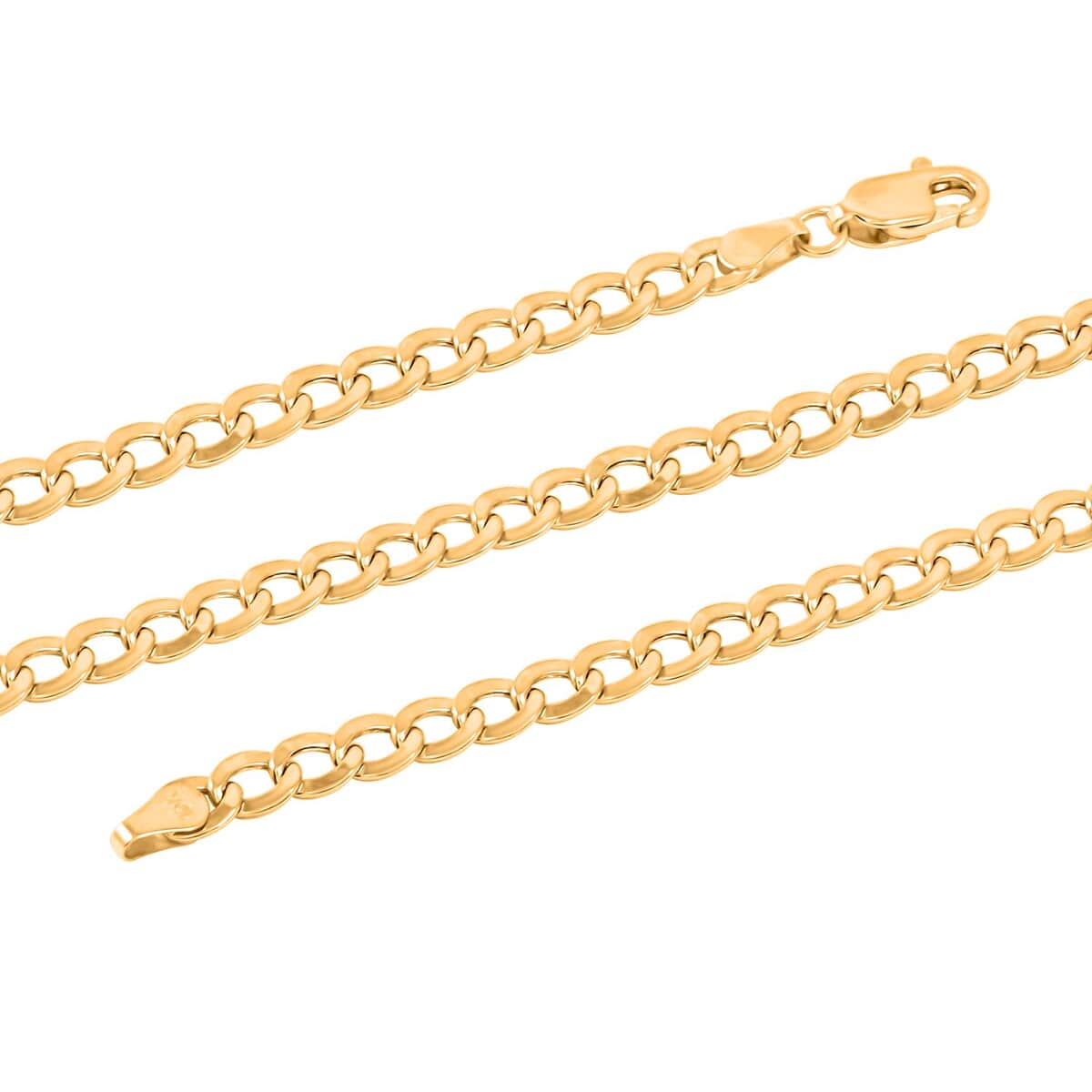 10K Yellow Gold 4.5mm Necklace 18 Inches 6.2 Grams image number 1