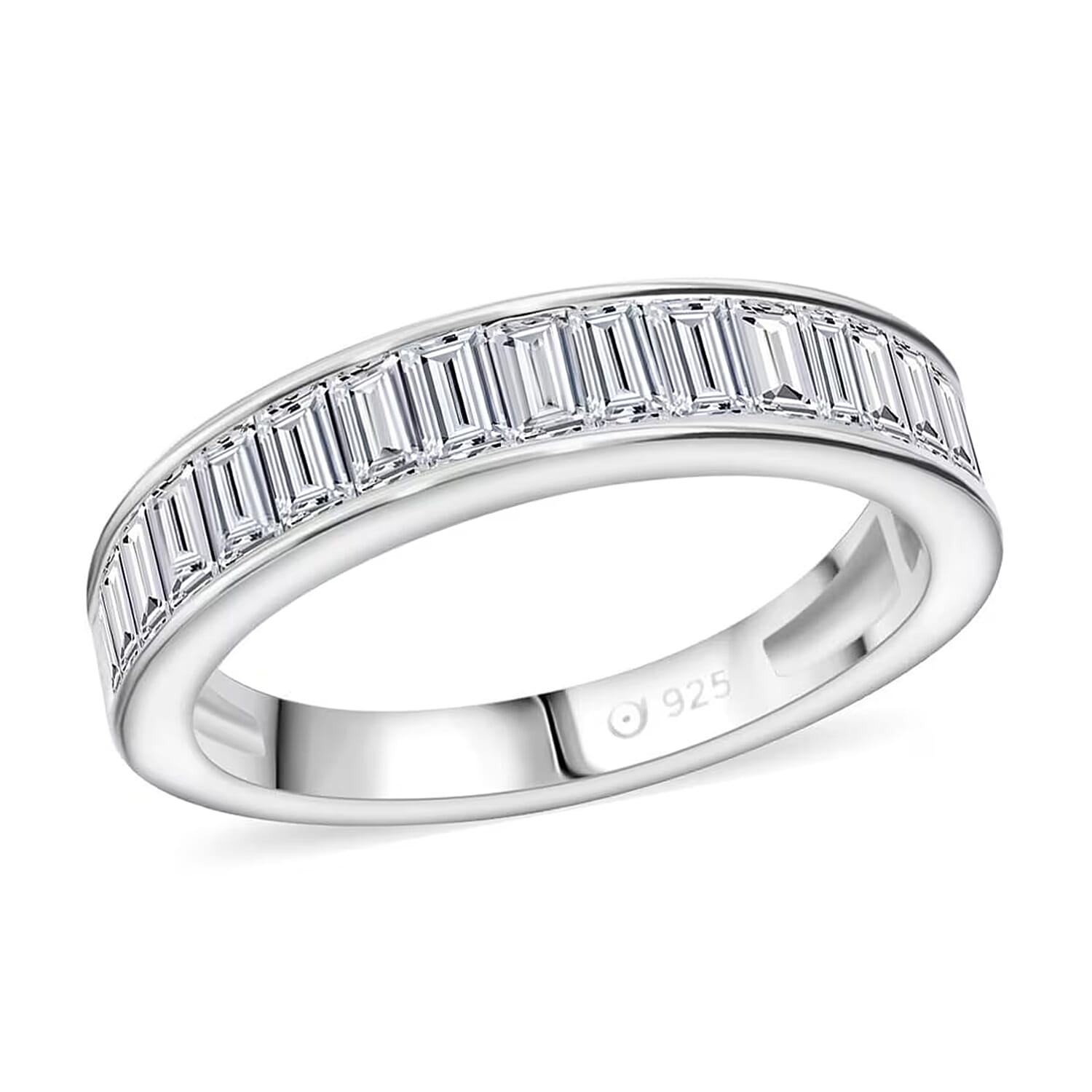 Luxuriant Lab Grown Diamond (G, SI) Ring in Sterling Silver (Size 6.0) 0.55 ctw