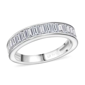 Luxuriant Lab Grown Diamond (G, SI) Ring in Sterling Silver (Size 8.0) 0.55 ctw