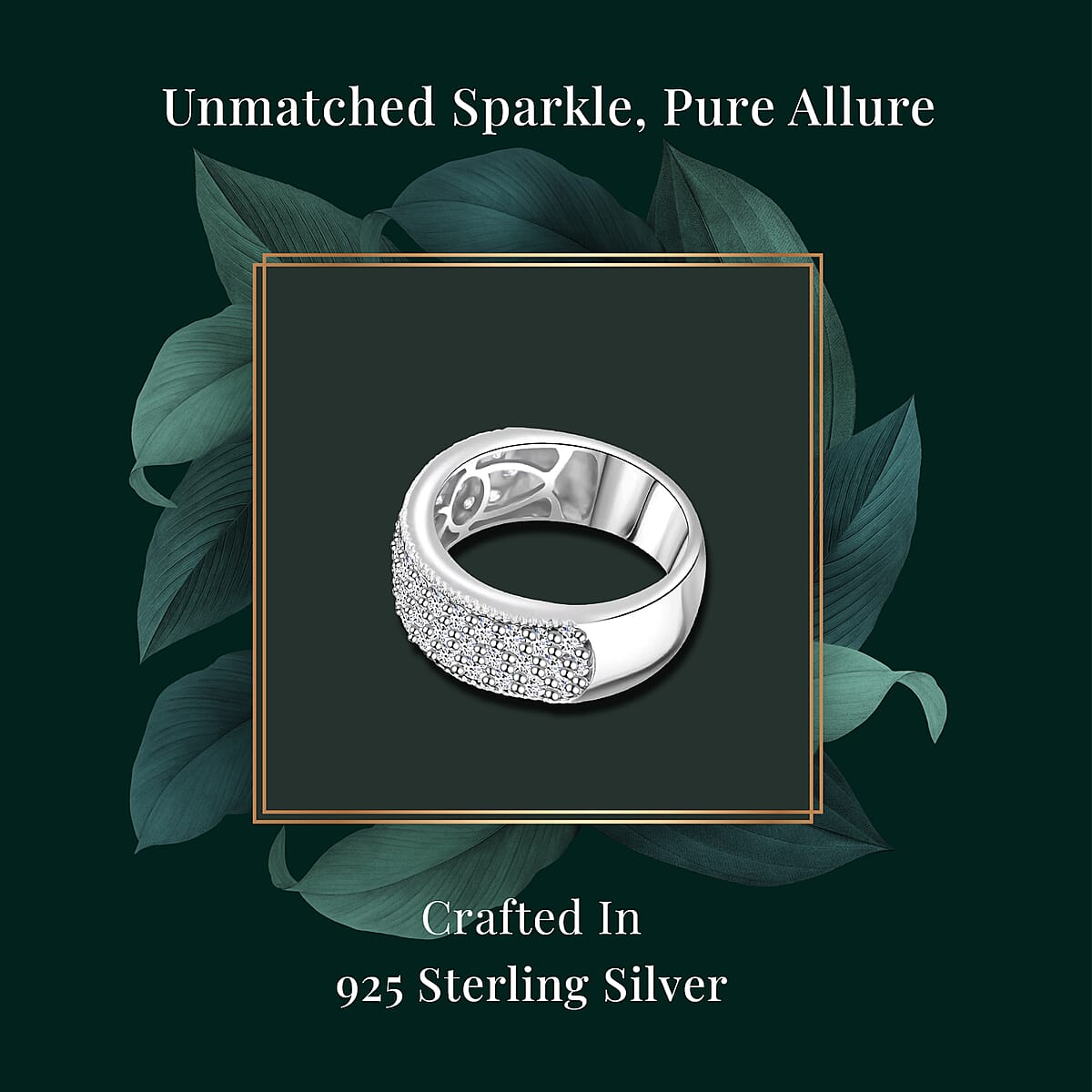 Luxuriant Lab Grown Diamond G SI 1.75 ctw Ring in Sterling Silver (Size 9.0) image number 2