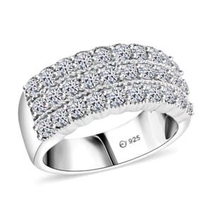 Luxuriant Lab Grown Diamond G SI 1.50 ctw Ring in Sterling Silver (Size 8.0)