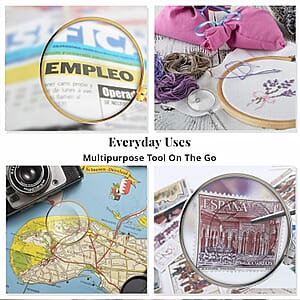 Set of 2 5x Power Lens Magnifying Glass Necklaces (36 Inches)