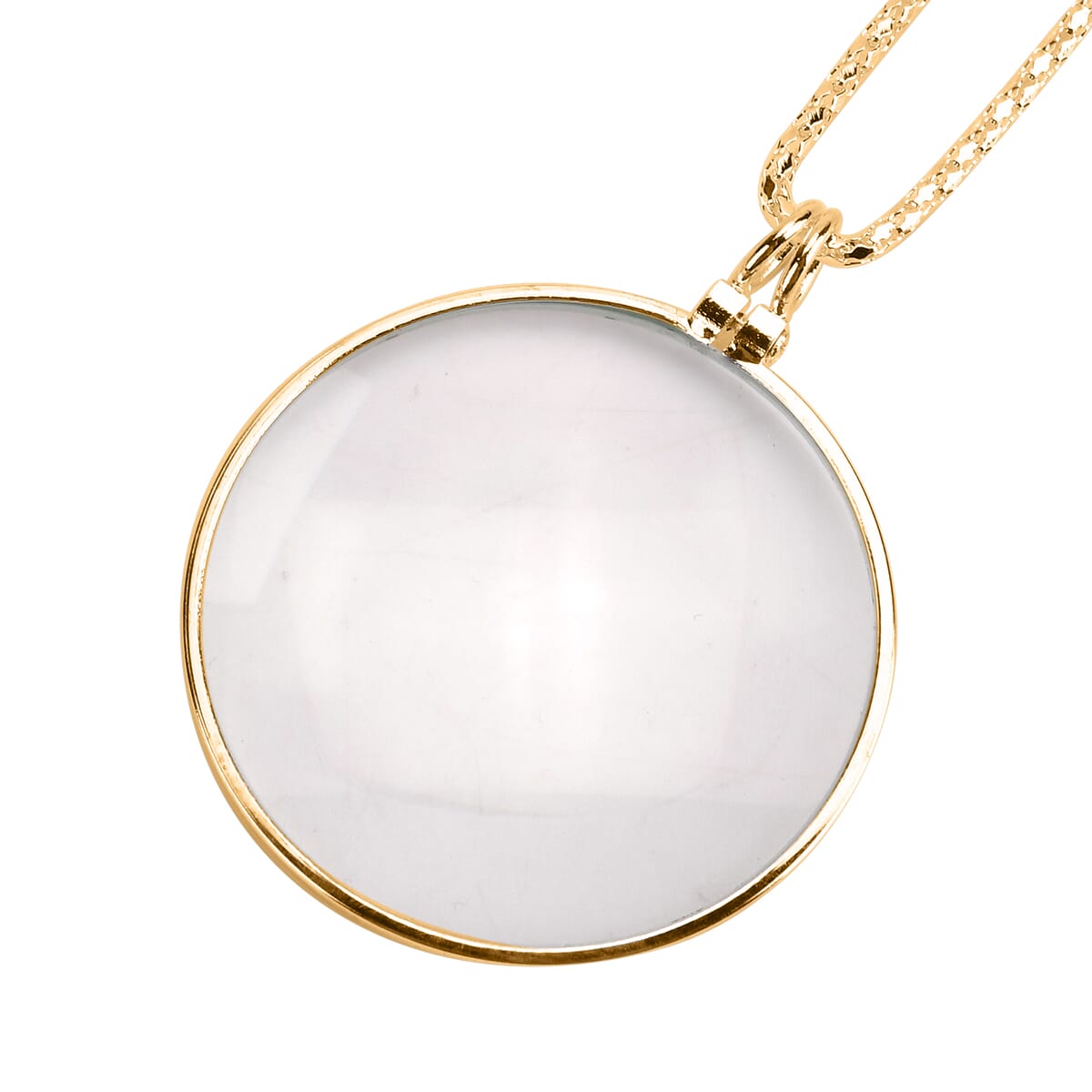 Set of 2 5x Power Lens Magnifying Glass Necklaces (36 Inches) image number 4
