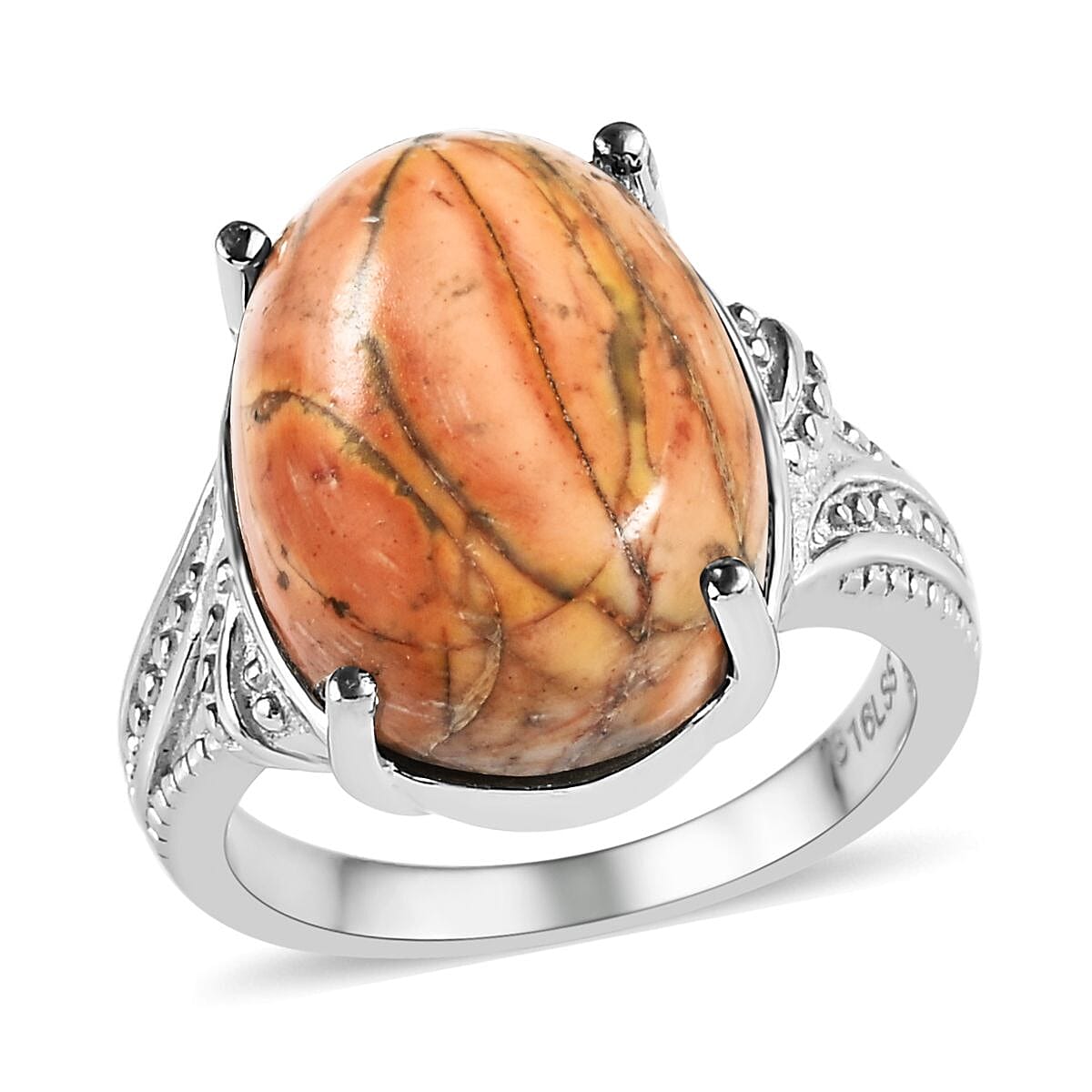 Cherry Creek 8.50 ctw Solitaire Ring in Stainless Steel (Size 10.0)  image number 0