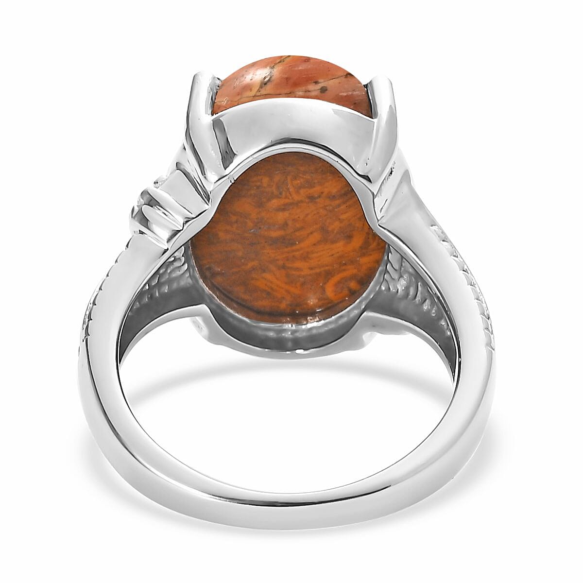 Cherry Creek 8.50 ctw Solitaire Ring in Stainless Steel (Size 10.0)  image number 4