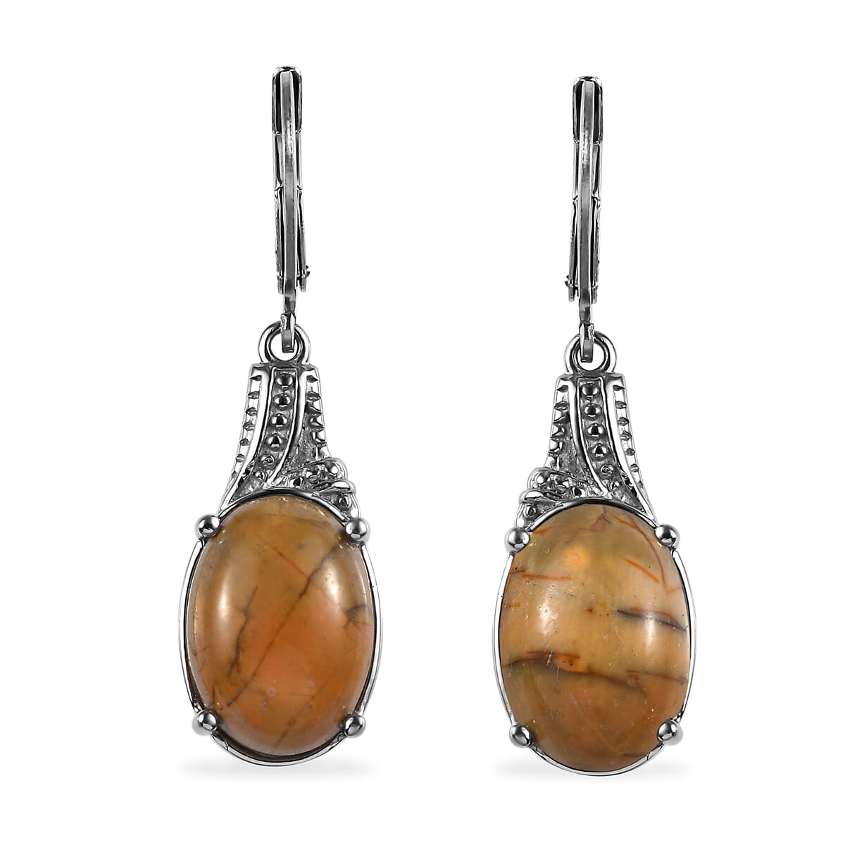Cherry Creek 11.65 ctw Lever Back Earrings in Stainless Steel  image number 0
