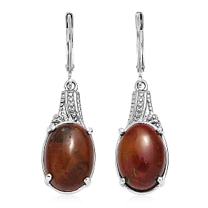 Aqua Nueva Moss Earrings in Stainless Steel 12.65 ctw