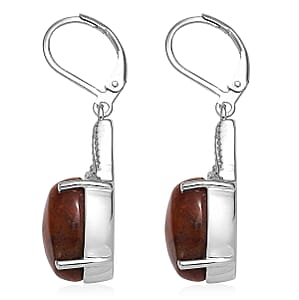 Aqua Nueva Moss Earrings in Stainless Steel 12.65 ctw