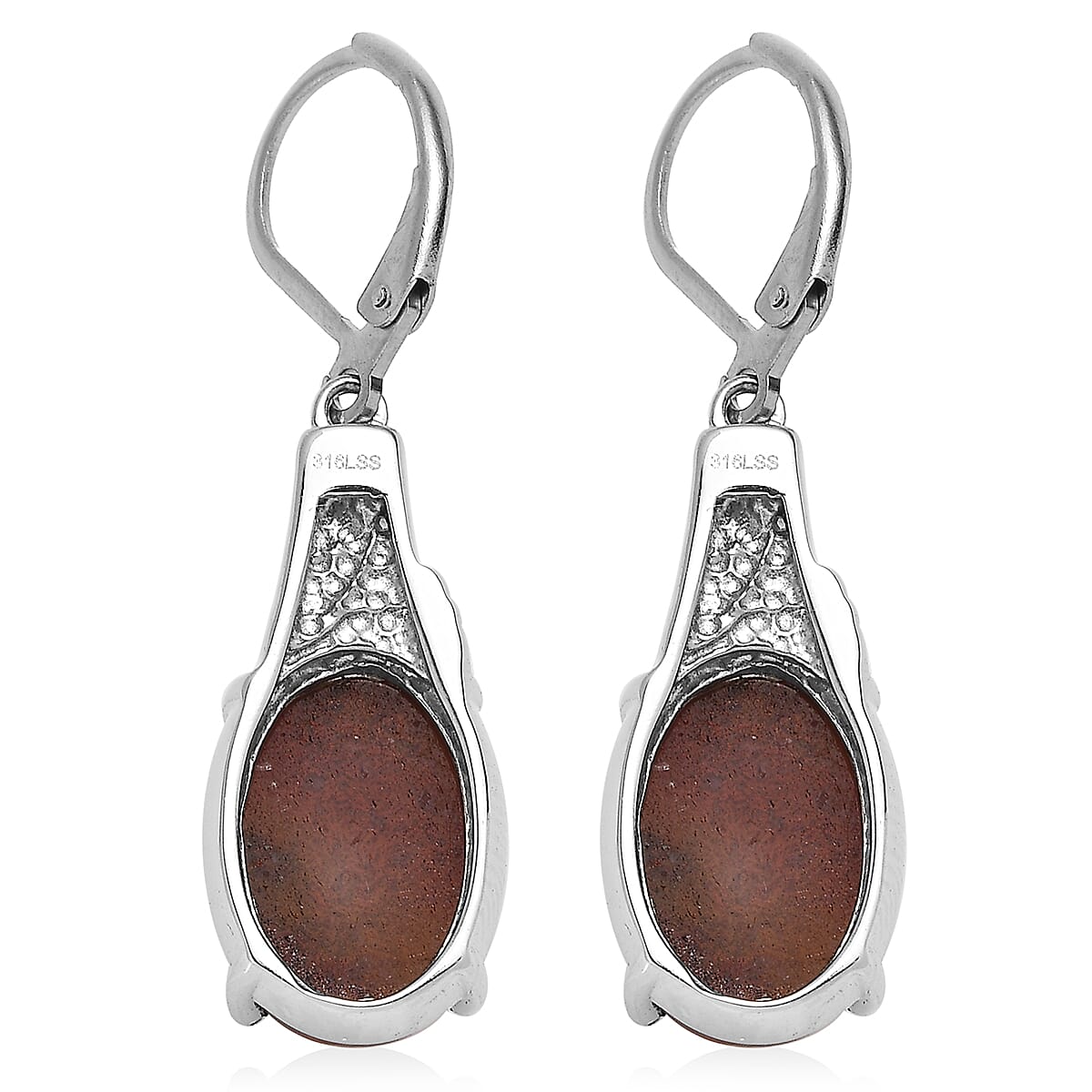 Aqua Nueva Moss Earrings in Stainless Steel 12.65 ctw