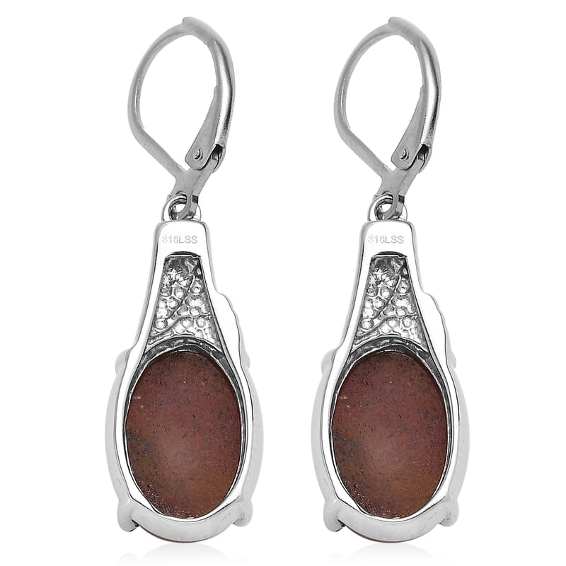 Aqua Nueva Moss Earrings in Stainless Steel 12.65 ctw