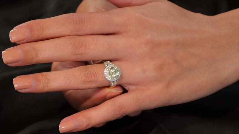 Luxuro 10K Yellow Gold AAA Turkizite, Natural Yellow and White Diamond (I2) (0.33 cts) Ring (Size 10.0) (4.30 g) 2.85 ctw