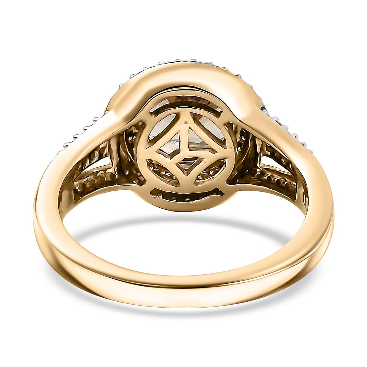 Luxuro 10K Yellow Gold AAA Turkizite, Natural Yellow and White Diamond (I2) (0.50 cts) Ring (Size 9.5) (4.30 g) 3.00 ctw