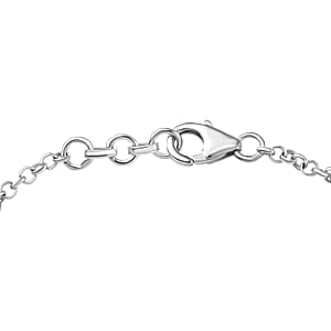 Pink Jade(D) and Multi Gemstones 31.70 ctw Royal Garden Bracelet in Rhodium and 18K Vermeil Yellow Gold Over Sterling Sliver (7.25 In)