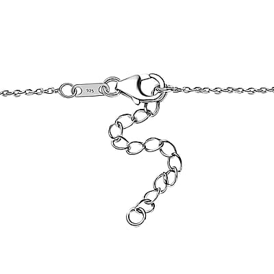 Betroka Blue Apatite 15.90 ctw Drop Necklace 18 Inches in Rhodium Over Sterling Silver 