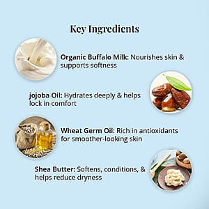 Bufarma Bare Skin Body Lotion with Organic Buffalo Milk (200ml)