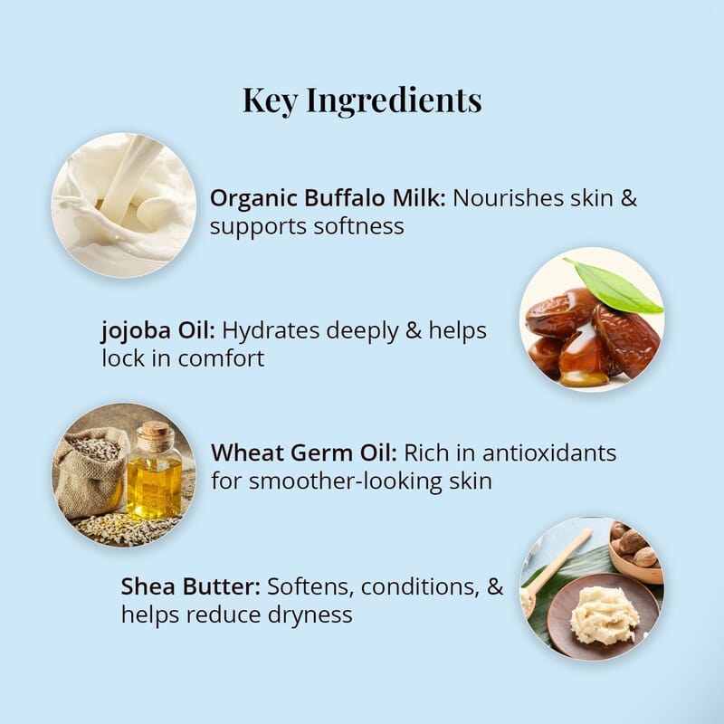 Bufarma Bare Skin Body Lotion with Organic Buffalo Milk (200ml)