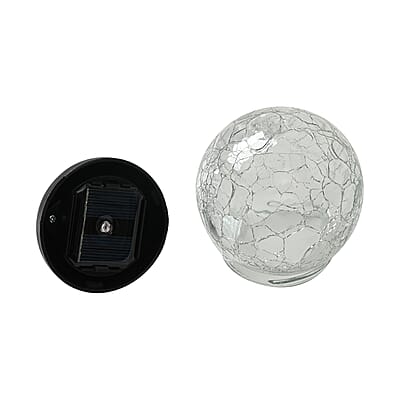 Double-sided Multi Color Leaves Wind Spinner Stake with Solar Ball