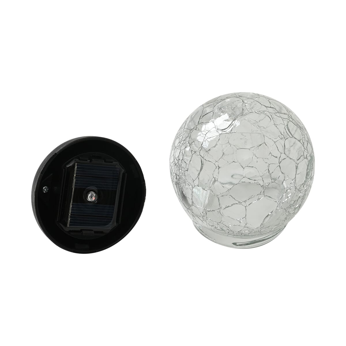 Double-sided Bee and Flower Wind Spinner Stake with Solar Ball image number 8
