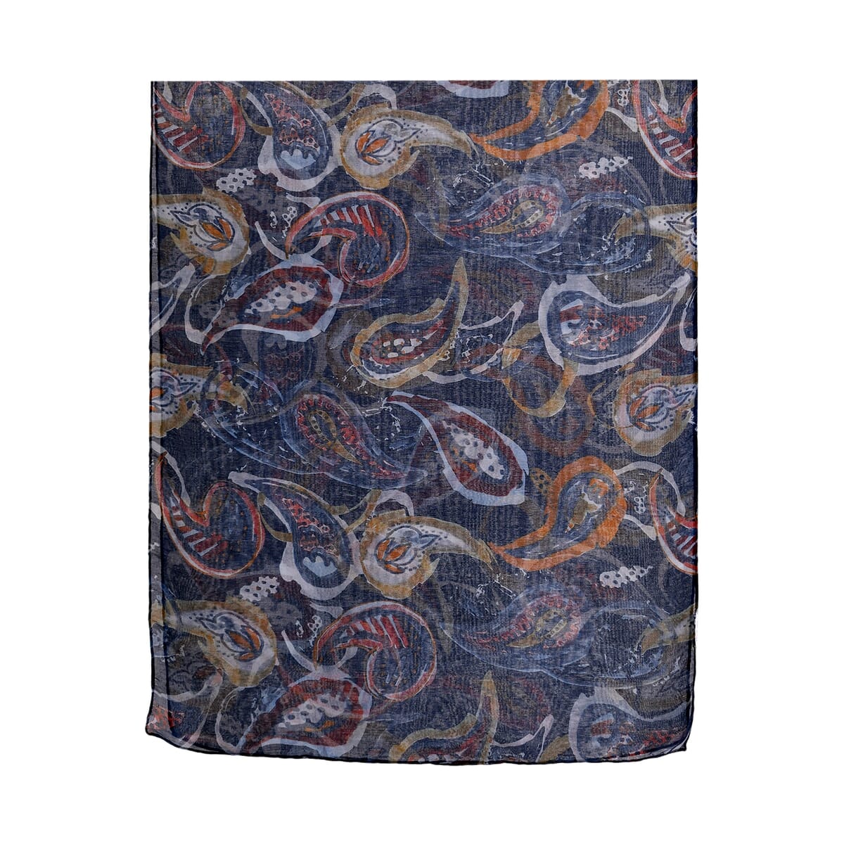 Set of 5 Paisley Pattern Polyester Scarfs image number 3