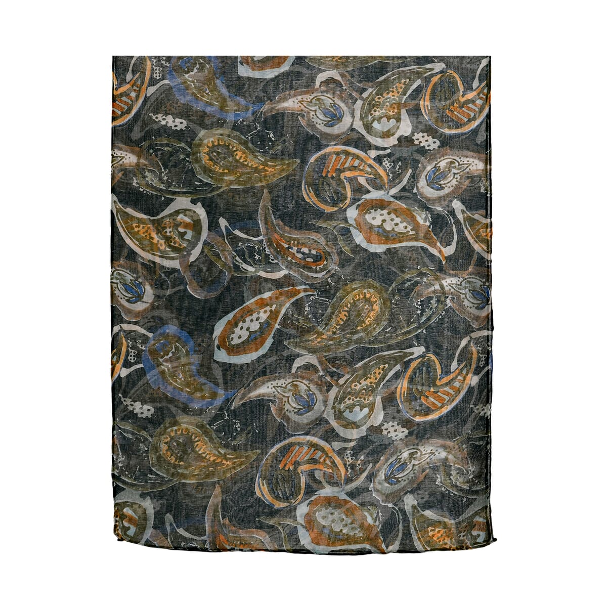 Set of 5 Paisley Pattern Polyester Scarfs image number 5
