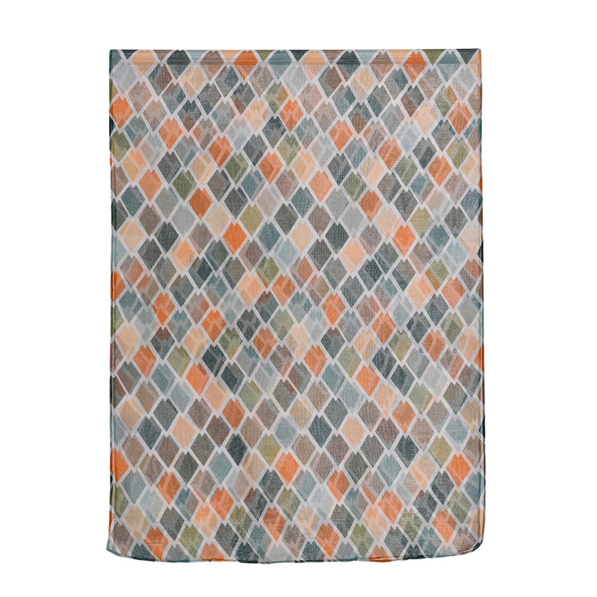 Set of 5 Mosaic Pattern Polyester Scarfs image number 5