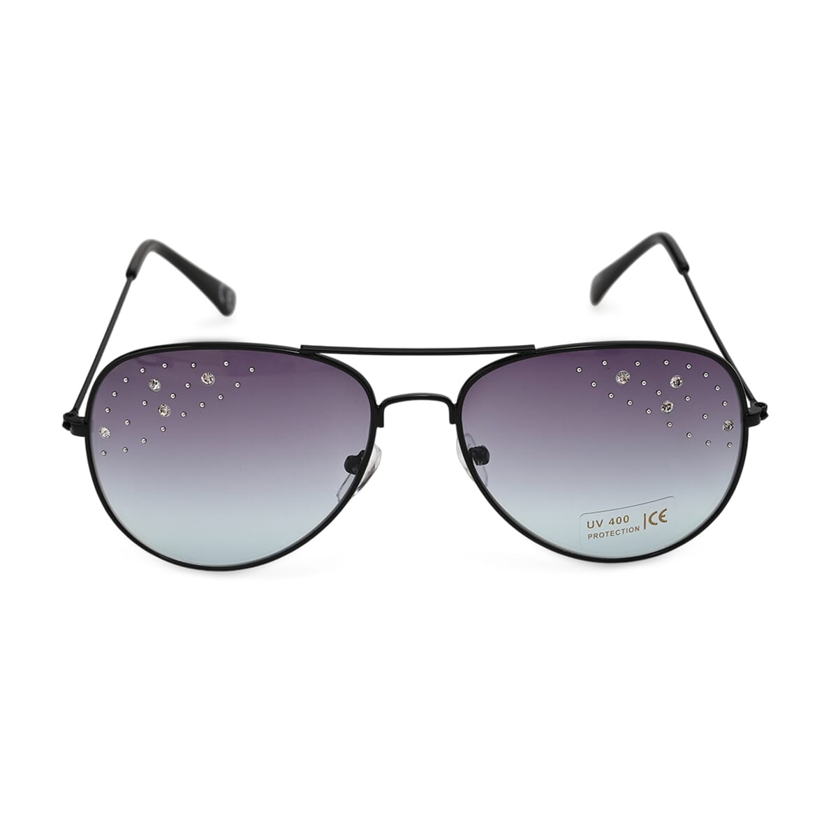 Set of 3 UV400 Sunglass with Storage Bag and Glass Cleaning Cloth - Black image number 1