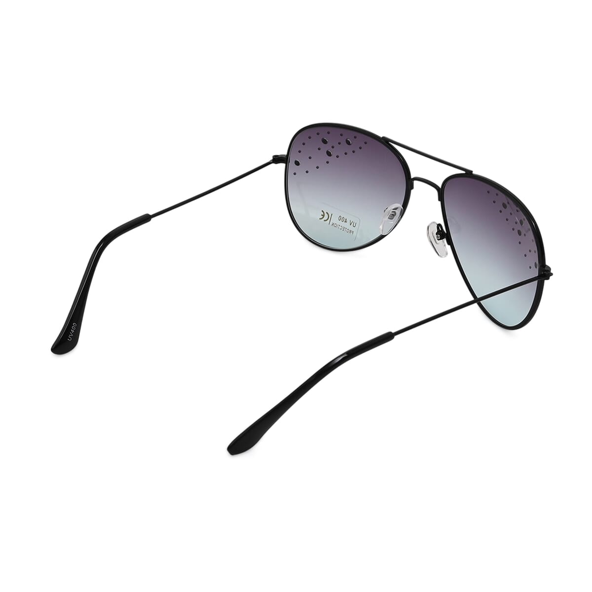 Set of 3 UV400 Sunglass with Storage Bag and Glass Cleaning Cloth - Black image number 3