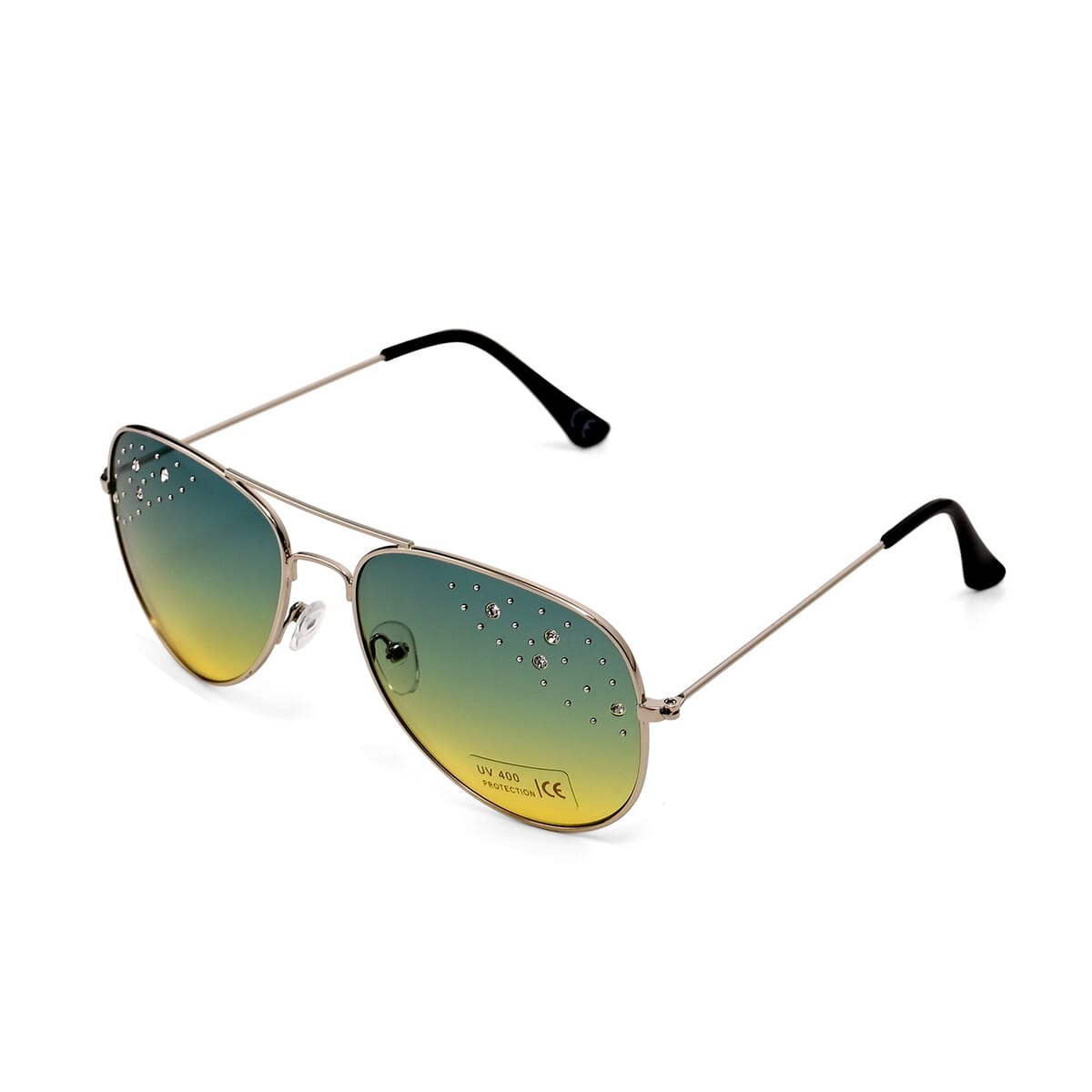 Set of 3 UV400 Sunglass with Storage Bag and Glass Cleaning Cloth - Silver and Black image number 2