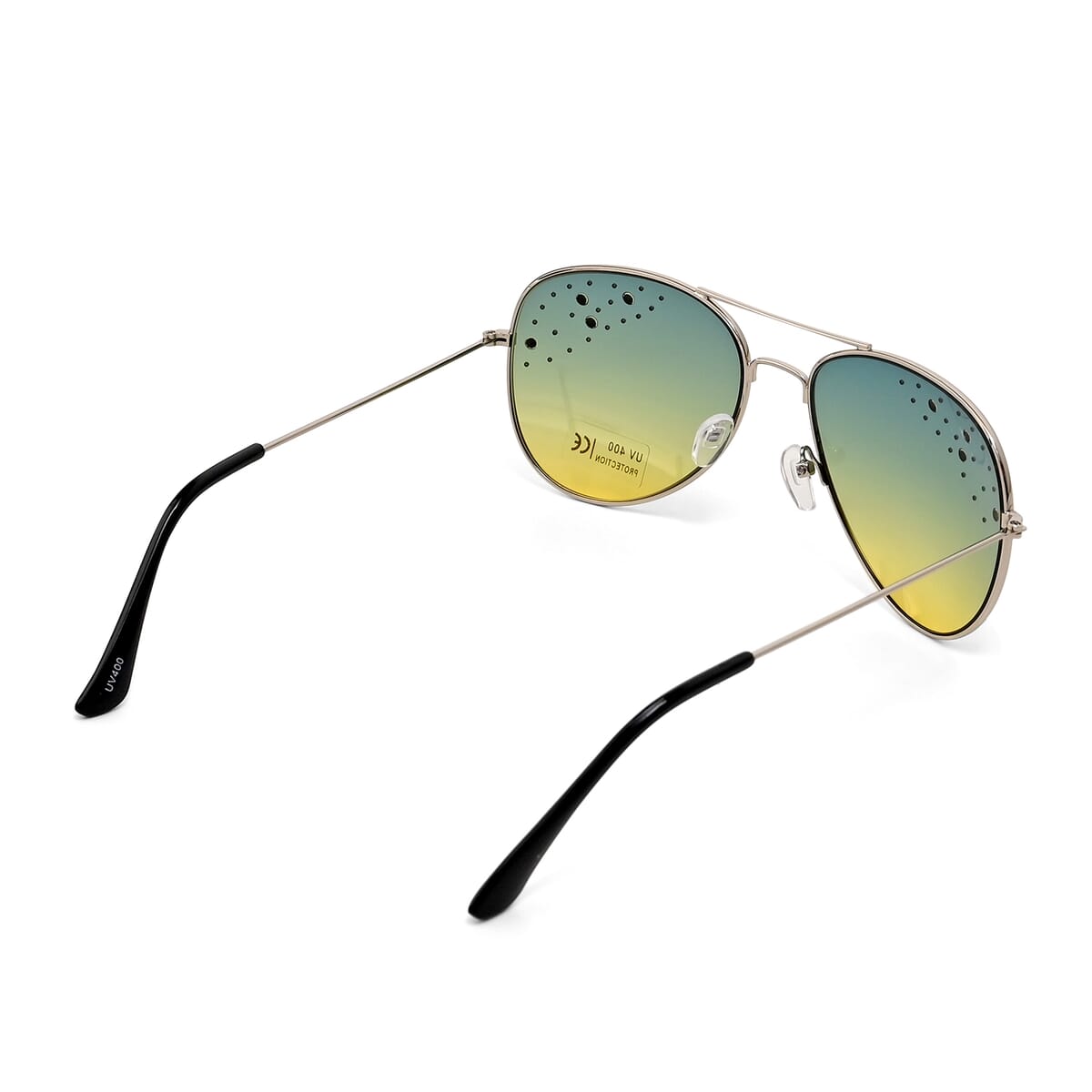 Set of 3 UV400 Sunglass with Storage Bag and Glass Cleaning Cloth - Silver and Black image number 3