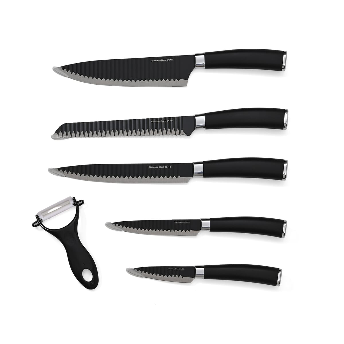 Symphony Home Set of 6pcs Kitchen Knife with Stainless Steel Blade image number 0