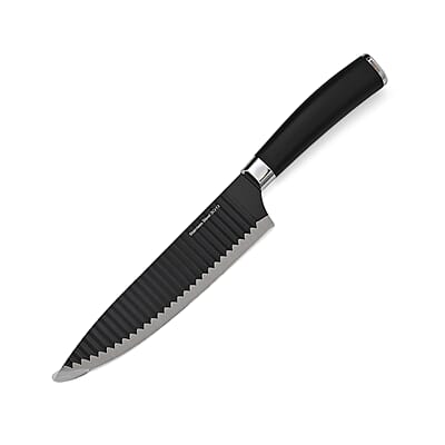 Closeout Symphony Home Set of 6pcs Kitchen Knife with Stainless Steel Blade - Black