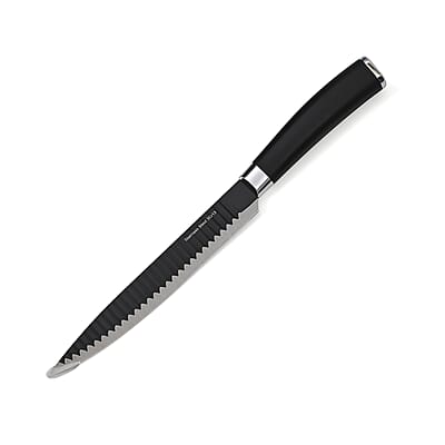 Closeout Symphony Home Set of 6pcs Kitchen Knife with Stainless Steel Blade - Black