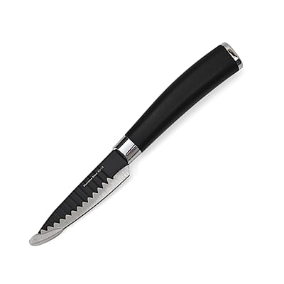 Closeout Symphony Home Set of 6pcs Kitchen Knife with Stainless Steel Blade - Black