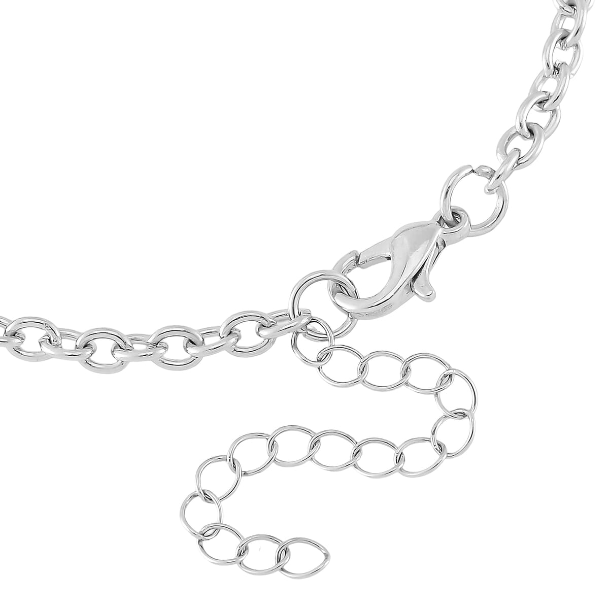 Simulated Diamond Bracelet in Silvertone (7.50 In) 5.00 ctw image number 5