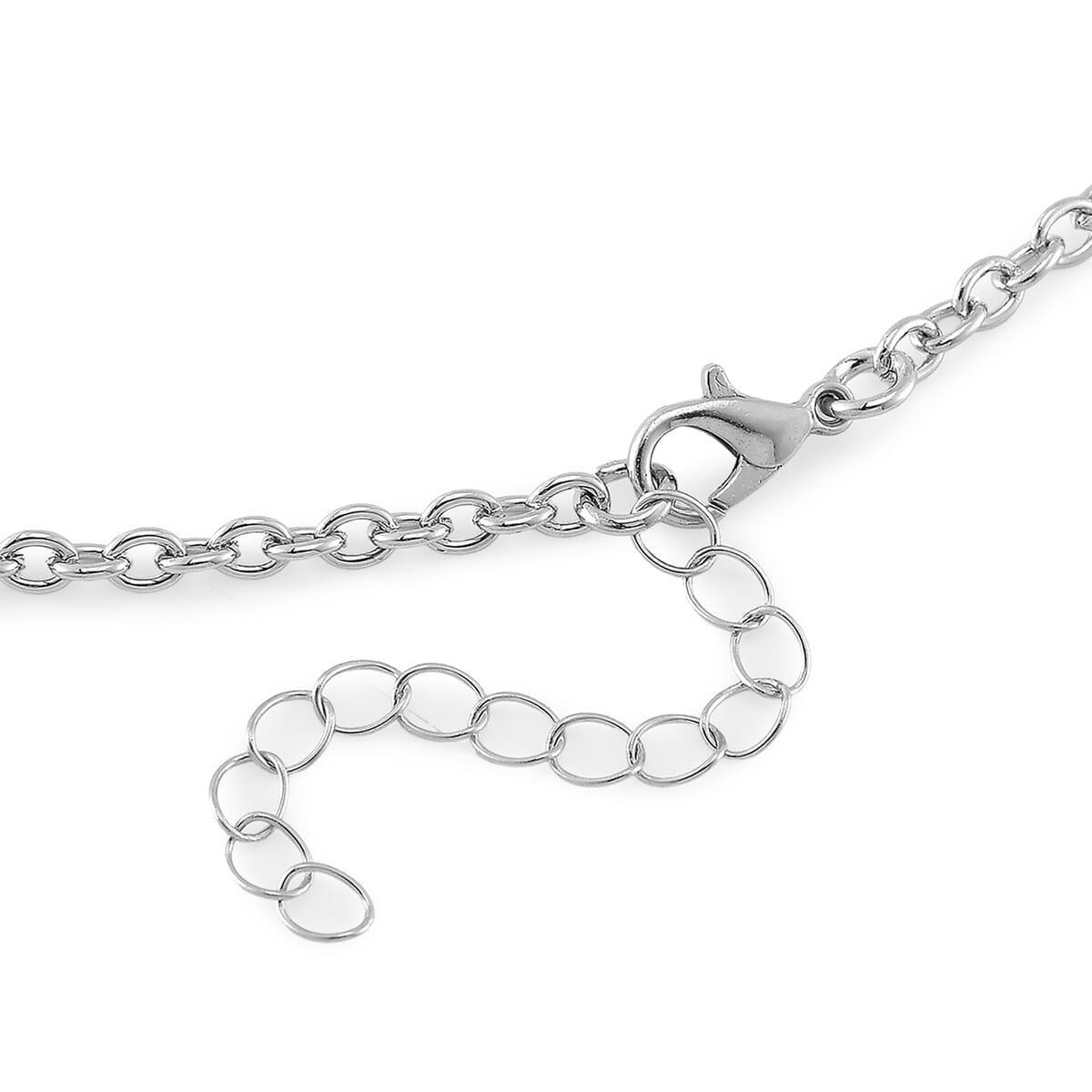 Simulated Diamond Necklace (20 Inches) in Silvertone 10.00 ctw image number 4