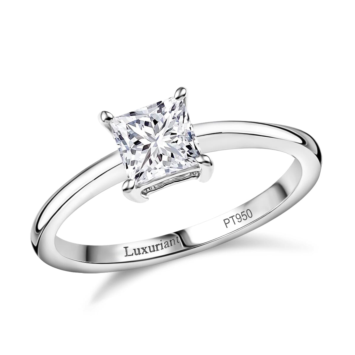 SGL Certified Luxuriant Lab Grown Diamond G-H VS 1.00 ctw Solitaire Ring in 950 Platinum (Size  8.0) image number 0